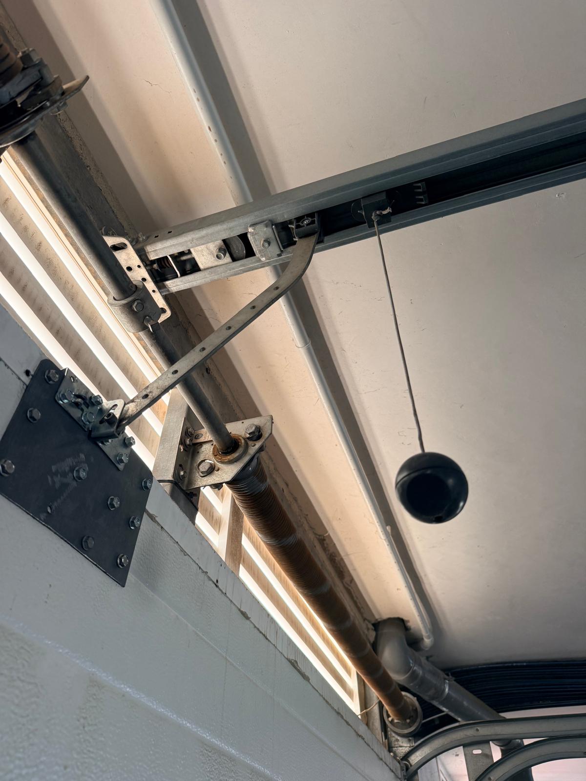 Overhead rail and release cord